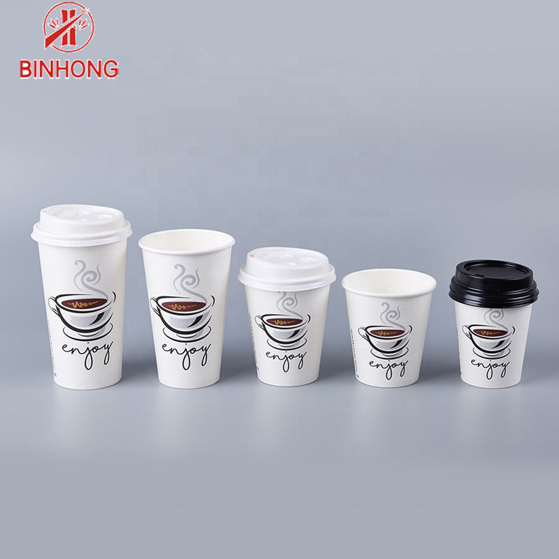 Custom Logo Printed Color 8 Oz Disposable Paper Cup Containers
