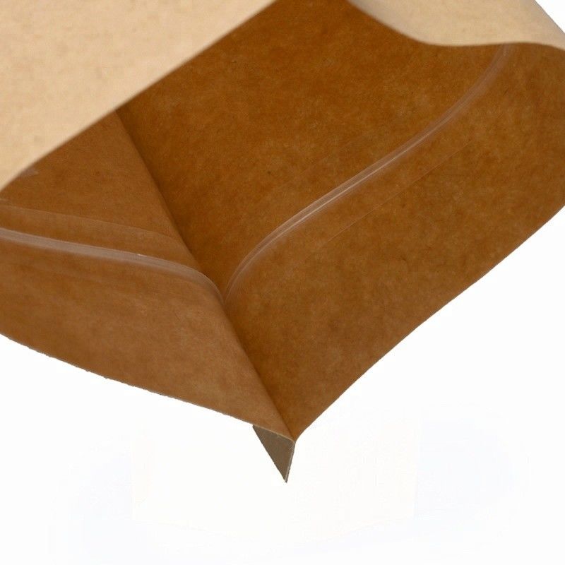 Zip Lock ISO9001 Kraft Paper Bag