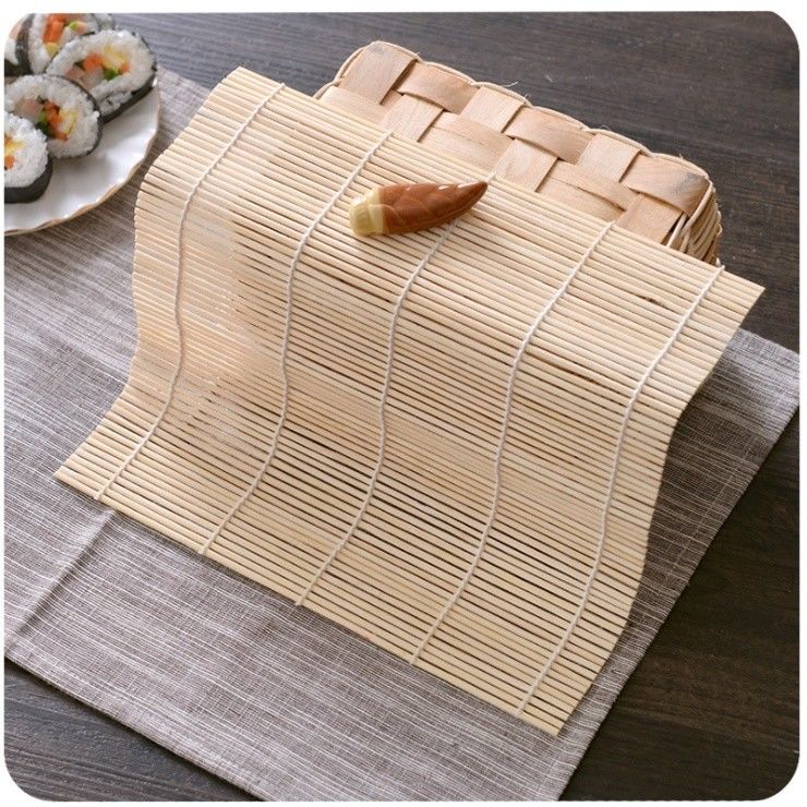 Durable Natural Color 27cm Bamboo Rolling Mat