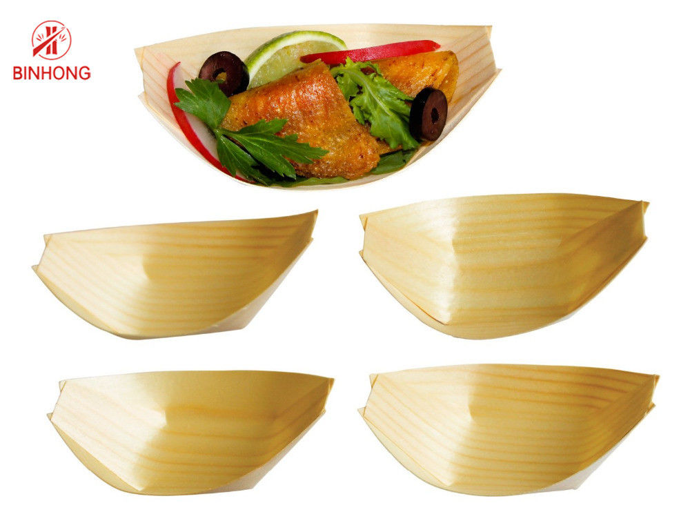 Smooth Surface 15cm Sushi Boat Tray For Kitchen