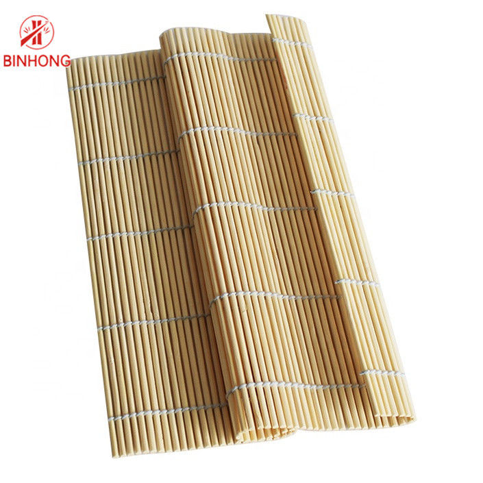 Multifunctional ISO9001 24cm*24cm Bamboo Mat For Sushi
