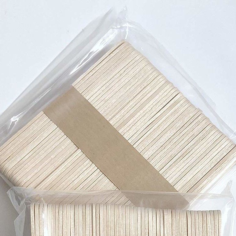 Natural Thickness 1.3mm Wooden Mixing Sticks For Ice Cream