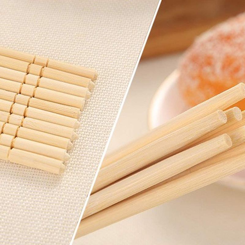 Natural Bamboo Round 5.0mm*20cm Custom Logo Chopsticks