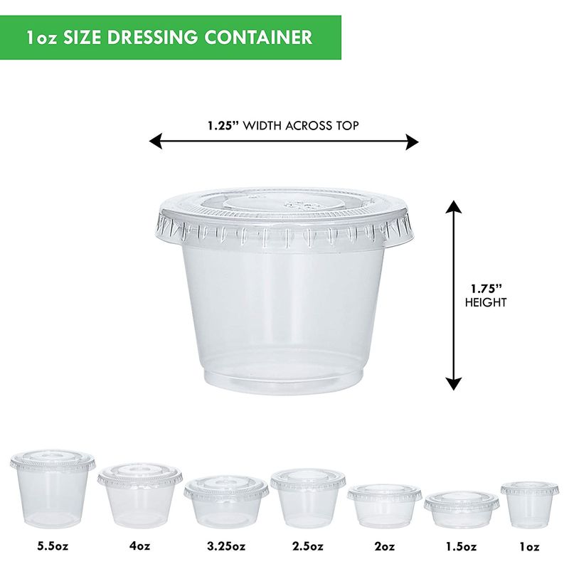 OEM 1oz Disposable Plastic Cup For Condiment