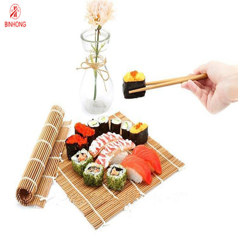 Double Pointed 27cm*27cm Sushi Rolling Mat For Household