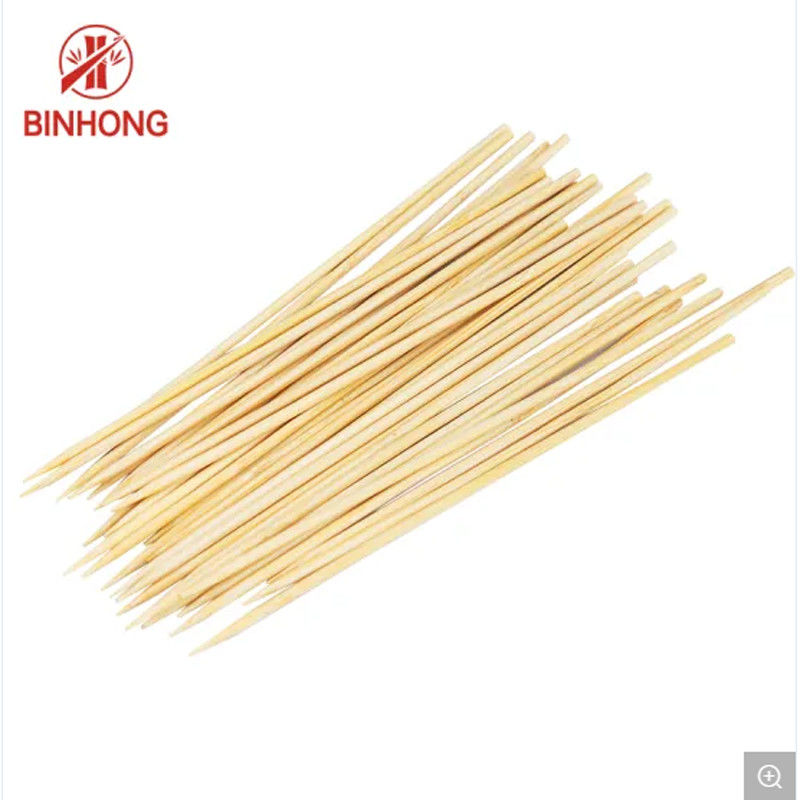 OEM 10cm BBQ Bamboo Sticks For Meat Impaling Machine