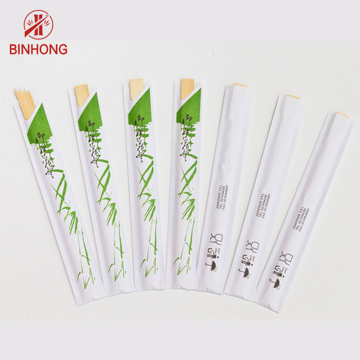 Twins Tensoge Round Natural Bamboo Chopsticks Disposable Sleeve Paper Wrapped