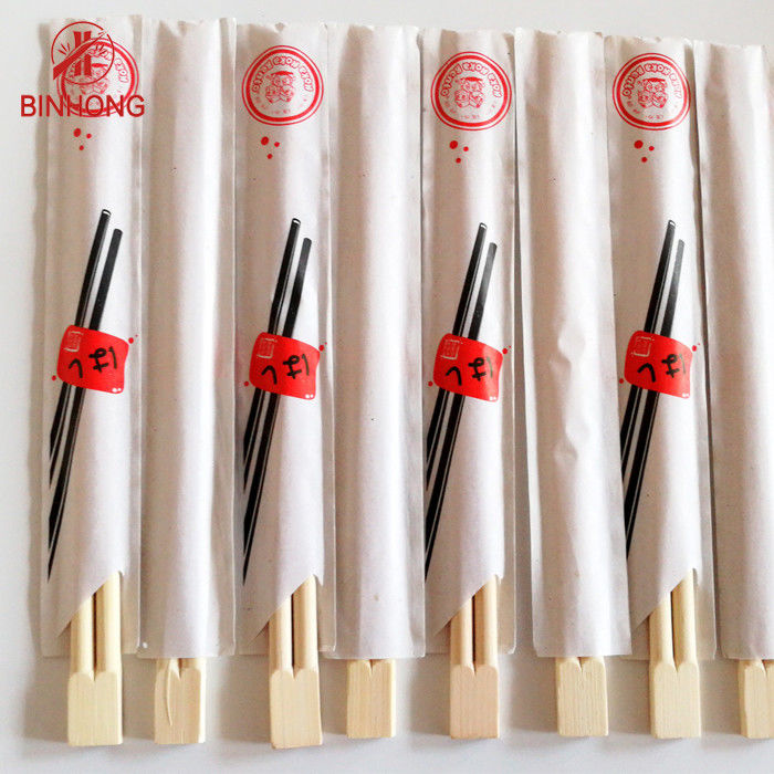 20cm Disposable Chinese Bamboo Chopsticks With Half Paper Sleeve