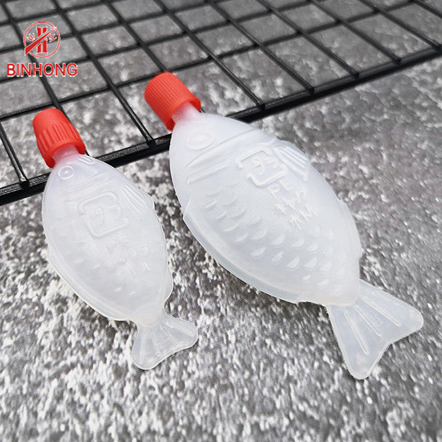 Catering Takeaway Disposable Plastic Soy Sauce Fish Bottle 1.5 2 oz