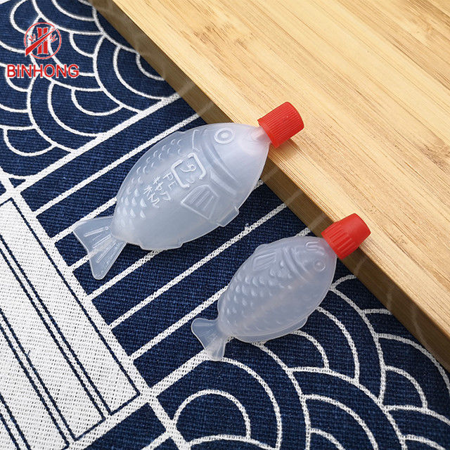 Catering Takeaway Disposable Plastic Soy Sauce Fish Bottle 1.5 2 oz