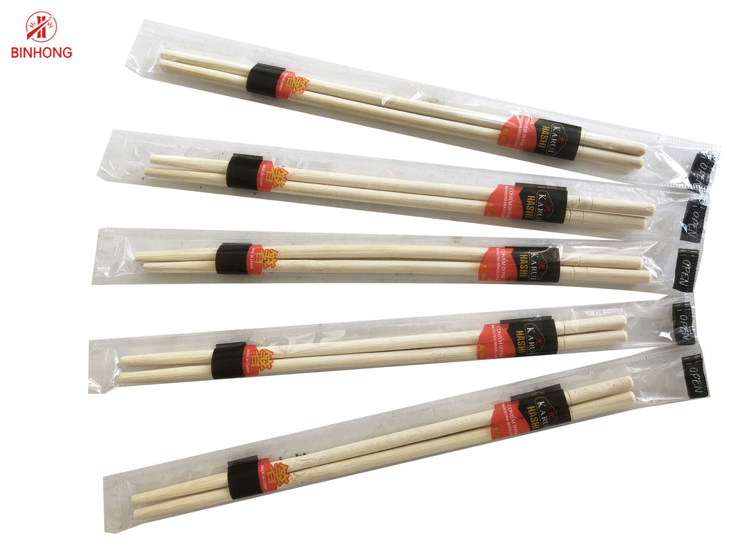 OPP Pack Round Head Bamboo Chopsticks 20cm/23cm