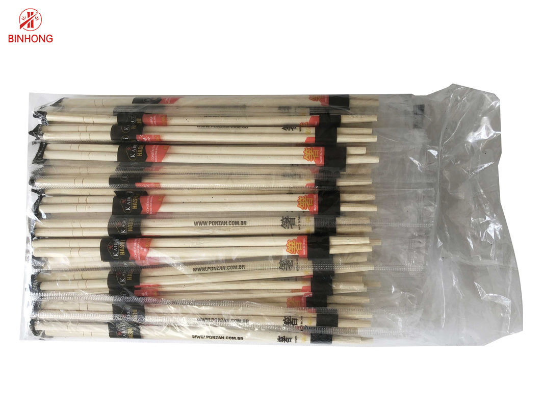 OPP Pack Round Head Bamboo Chopsticks 20cm/23cm