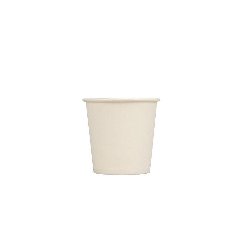 12oz 60mm Bottom Single Wall White Coffee Disposable Paper Cup Biodegradable