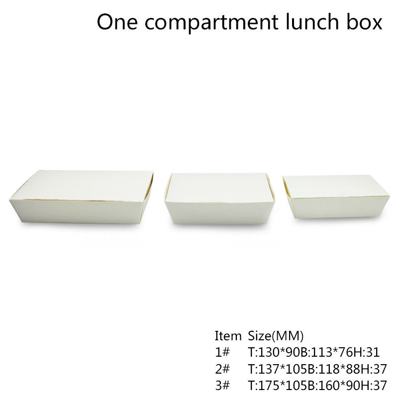 One Compartment Microwavable Disposable Bento Box Containers