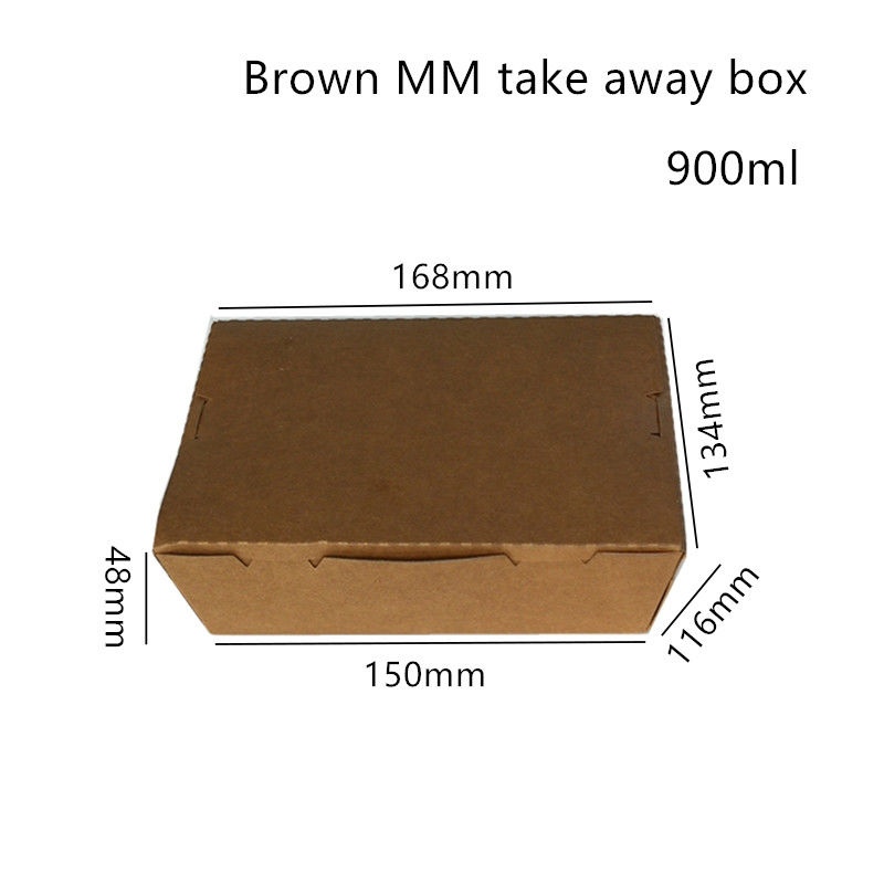 Multipurpose Sushi Kraft Paper Take Away Box Microwavable