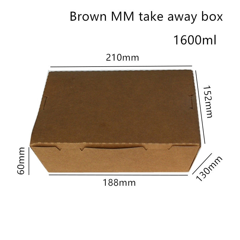 Multipurpose Sushi Kraft Paper Take Away Box Microwavable