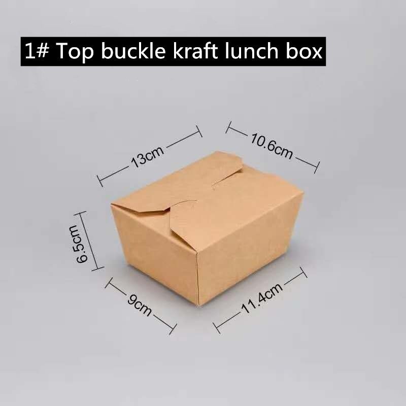 Microwavable Brown Kraft Paper Take Away Box 800 1400 1480 2000ml