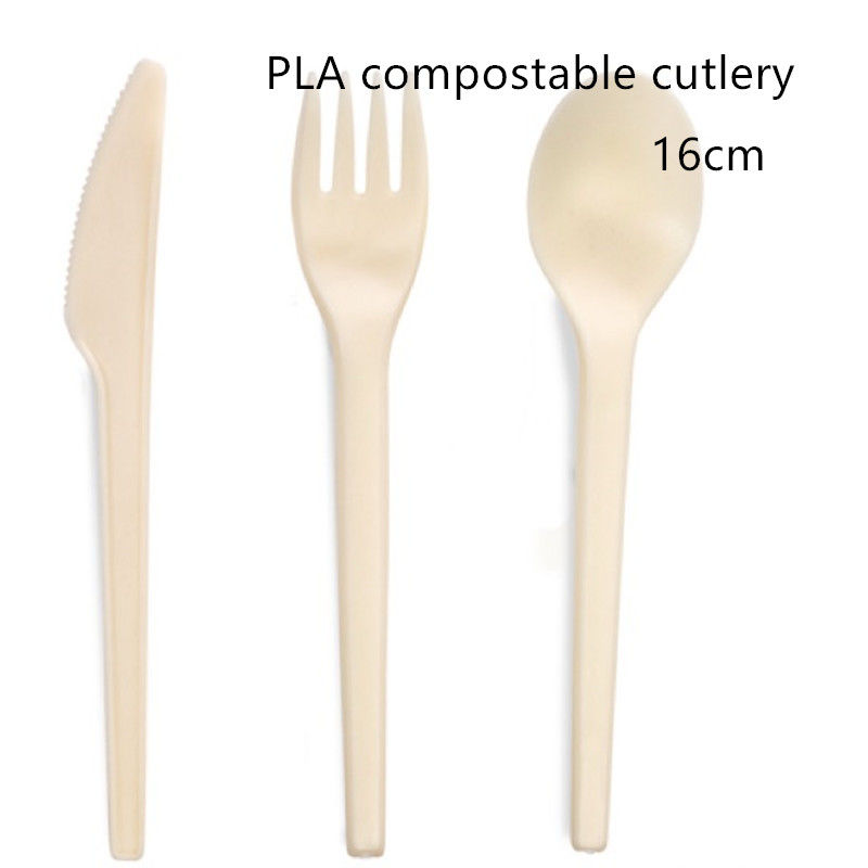 Disposable Wooden Spoon Fork Knife Biodegradable Wood Tableware Cutlery Set