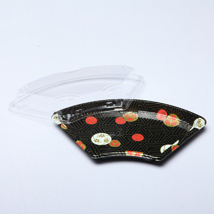 Stackable PS Disposable Sushi Trays With OPS Lids