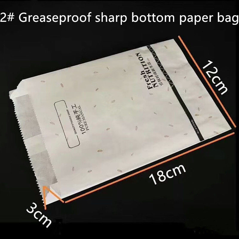 Disposable Biodegradable Greaseproof Takeaway SOS Paper Bag