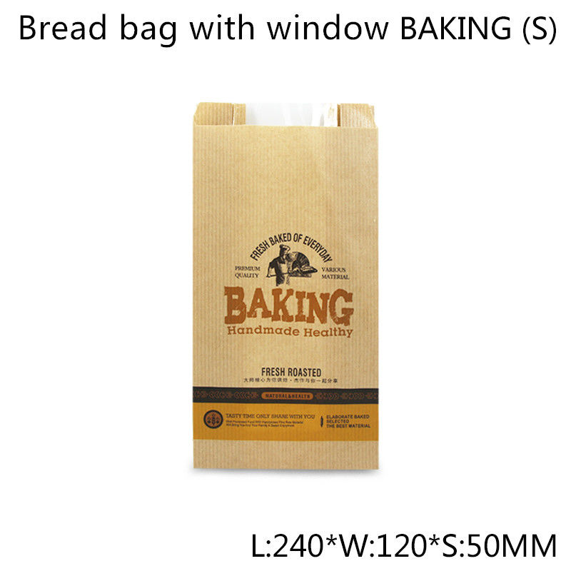 Disposable PE Coated 50gsm Bread Packaging Paper Bags