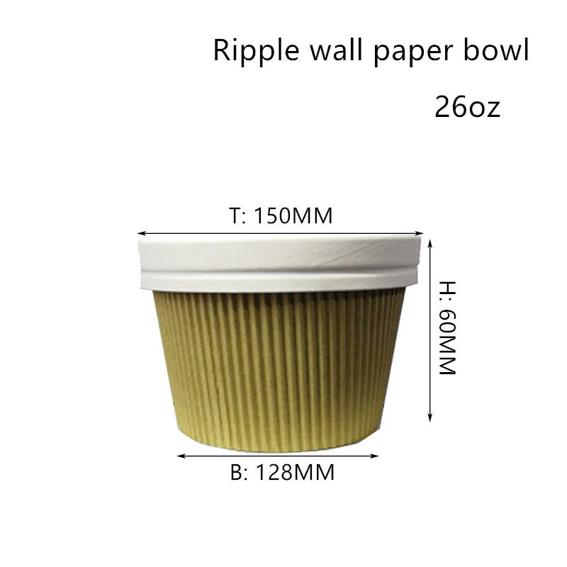 Ripple Wall Thermal Food Bowl 350ml 520ml 720ml