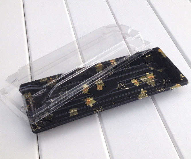 Food Plastic Container Japanese Sushi Tray Disposable Plastic Takeaway Food Packaging Box