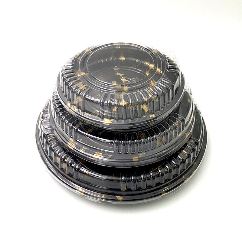 Disposable PS Plastic Sushi Tray With Transparent Lid