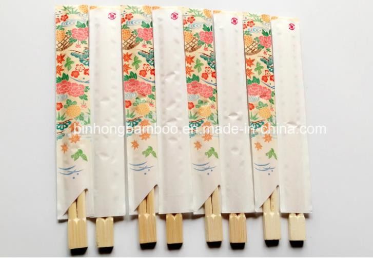 Half Sleeve Paper Wrapped Bamboo Chopsticks Length 23cm