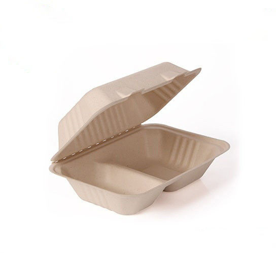 Sugarcane Bagasse Sushi Biodegradable Take Away Box Disposable For Restaurant