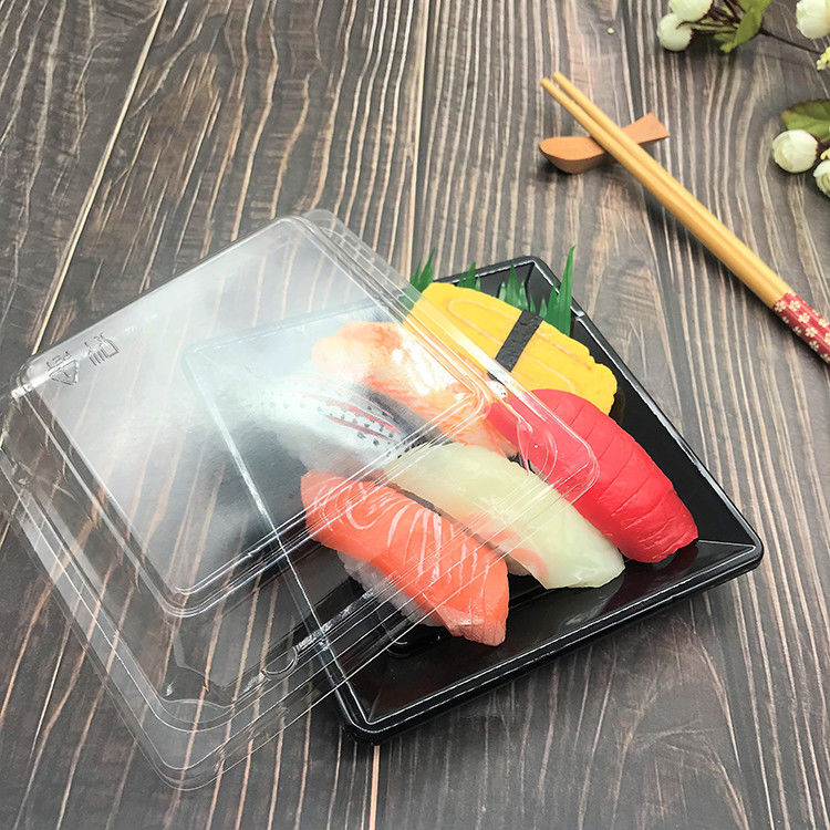 Stackable Disposable Square PS Plastic Sandwich Platters