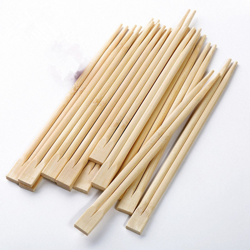 Disposable Paper Sleeve Twins Bamboo Chopsticks For Restaurants
