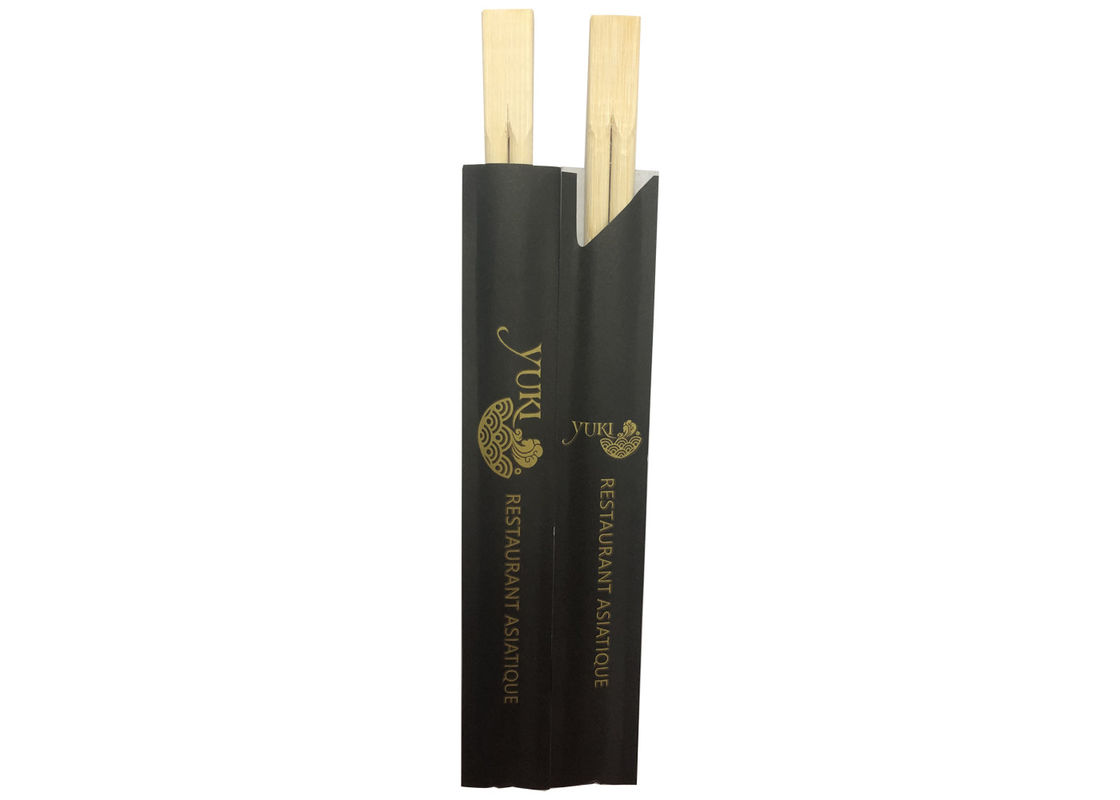 21cm Twins Bamboo Chopsticks For Sushi Half Paper Packing