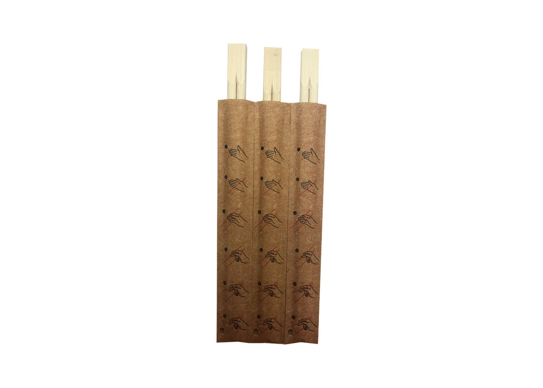 Hygienic Stocked Custom Disposable Chopsticks With Paper Sets