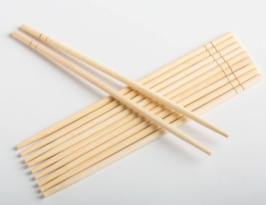 Custom Naked Round Bamboo Chopsticks Disposable for Takeaway Food