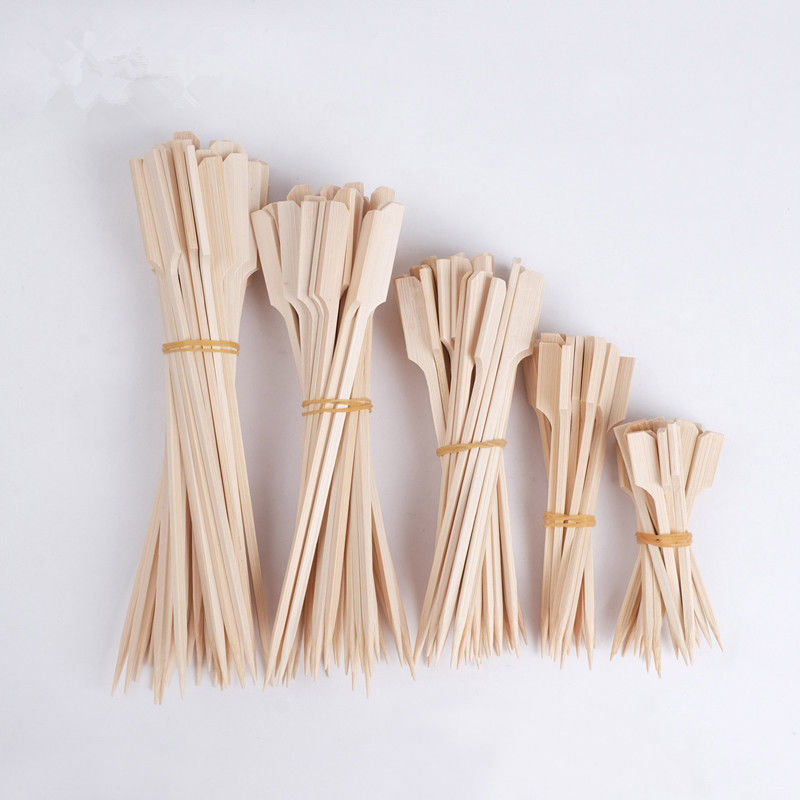 LFGB 150mm Length Disposable Barbecue Bamboo Skewers
