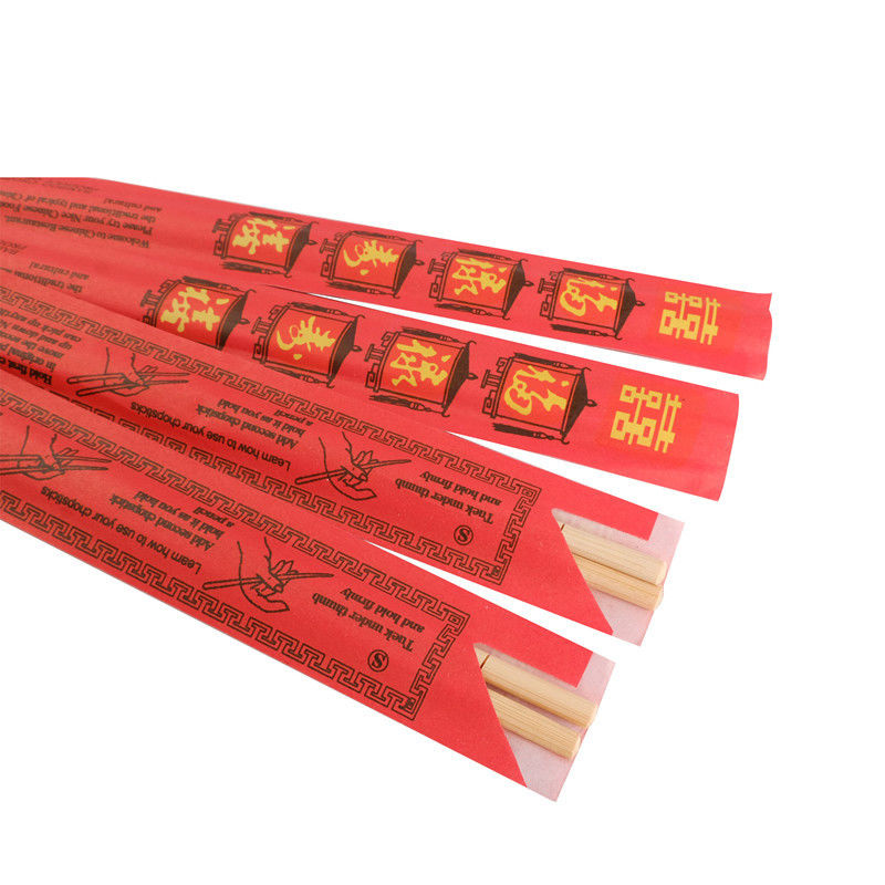 Hygienic Stocked Custom Disposable Chopsticks With Paper Sets