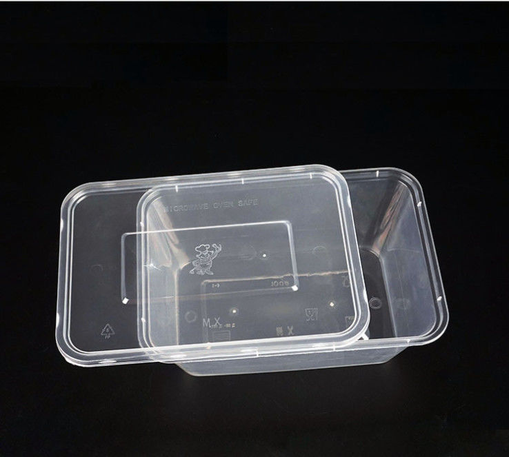 Disposable PP Plastic Take Away Box Microwavable With Lid