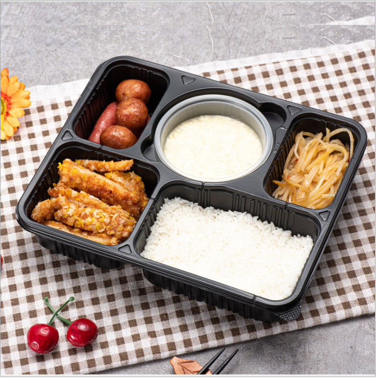 SGS Thickened Plastic Take Away Box Disposable Microwavable