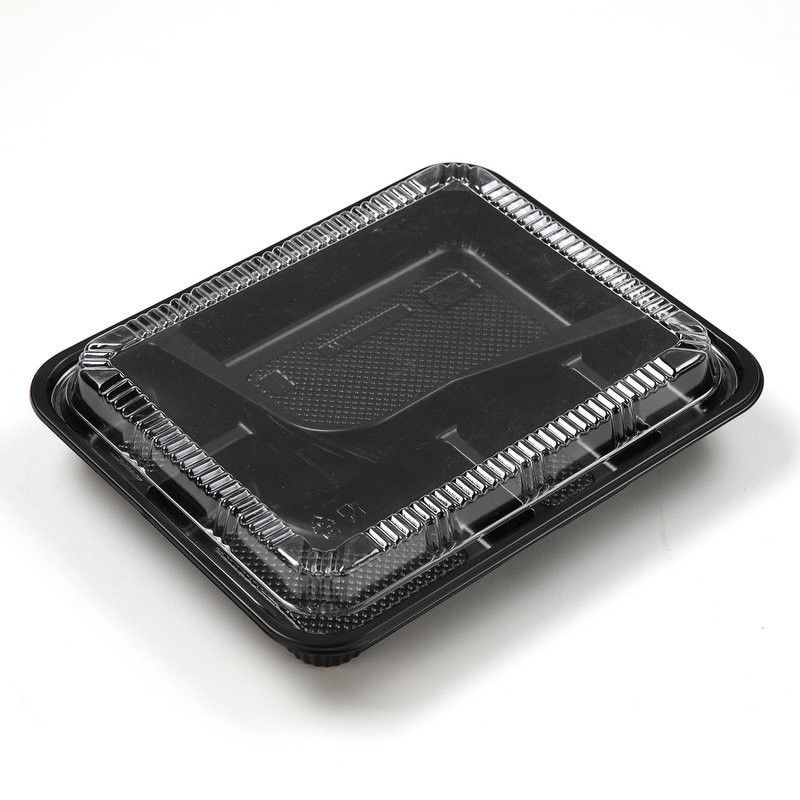 Food Grade PP Disposable Takeaway Containers Rectangular Transparent