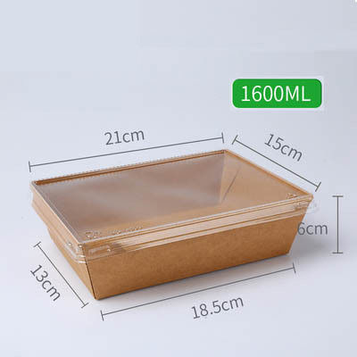 Wheat Straw Fiber 500ml  900ml 1600ml Disposable Lunch Box for Food Packaging