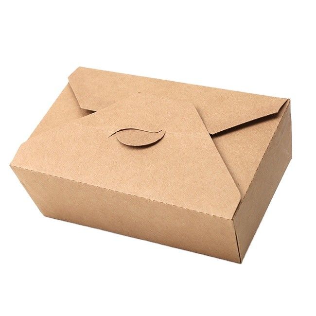 Disposable Takeaway Food Fruit Salad Fried Chicken Lunch Kraft Paper Box