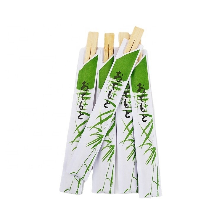 Italy Twins Tensoge Round Bamboo Chopsticks With Paper Wrap 21cm 23cm