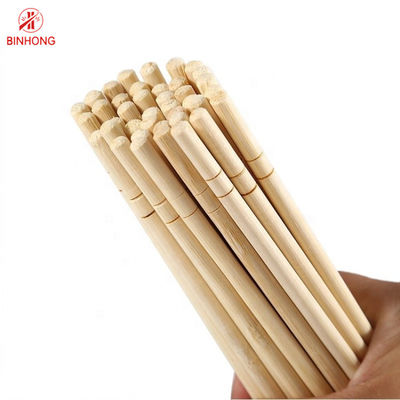 Chinese Eco Friend Disposable Bamboo Chopsticks Natural Round Chopsticks 21cm